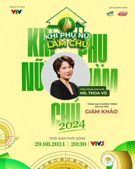 Khi phụ nữ làm chủ 2024 trên VTV3, chị Thoa làm giám khảo