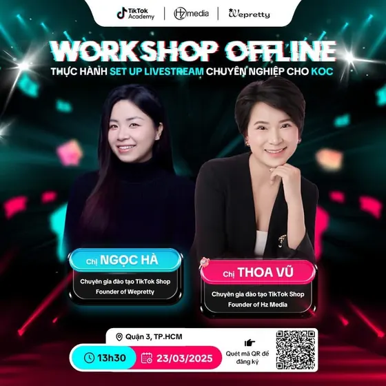 Workshop offline set up livestream cho KOC