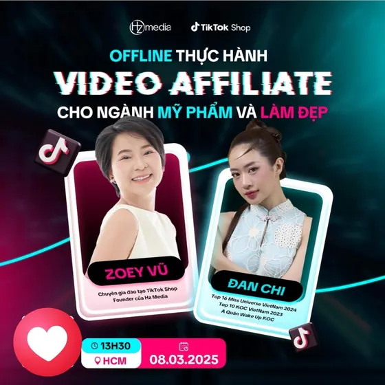 Thực hành video affiliate mỹ phẩm